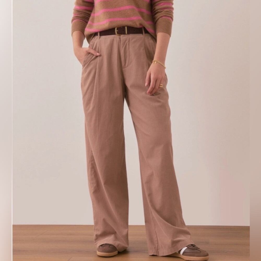 Marine Layer Women's Flora Corduroy Trouser - Woodsmoke - 14 - New with tags